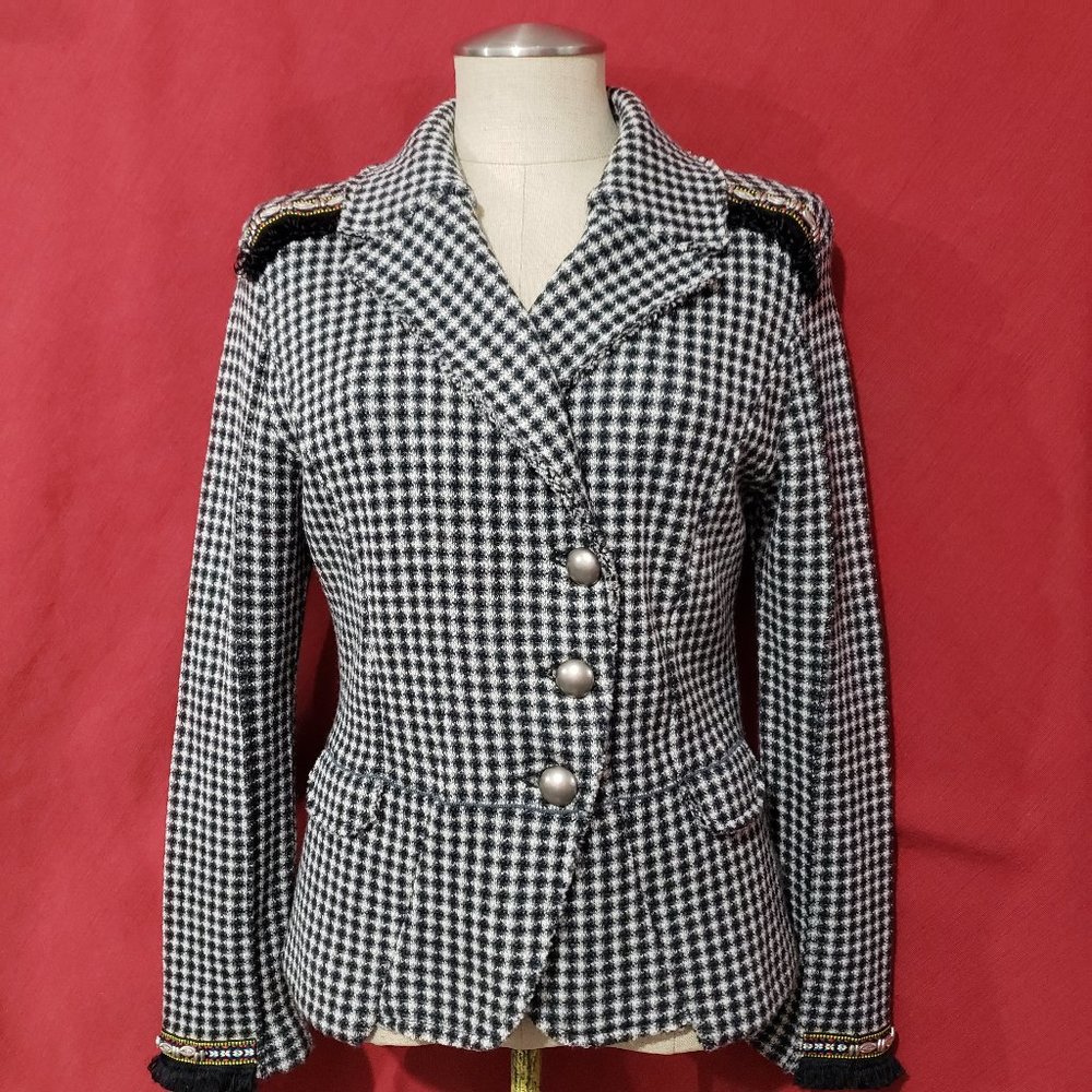 ALDOMARTINS ANTHROPOLOGIE Wool BlendTweed Jacket - Picture 2 of 13